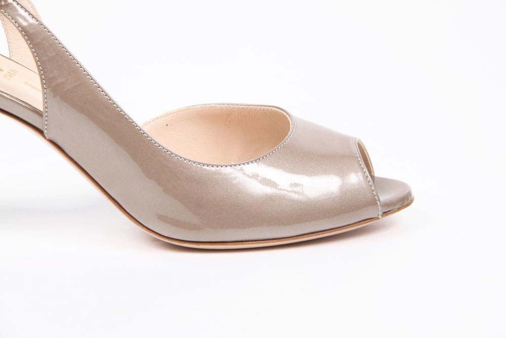 Sandalo Slingback da Donna V 1969 Italia 5605 VAL75 VERNICE BRONZO