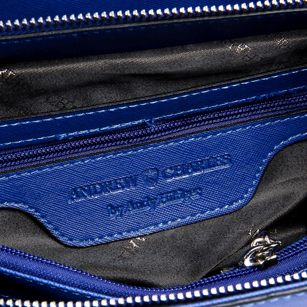 Borsa a mano da donna Andrew Charles Blu VERA