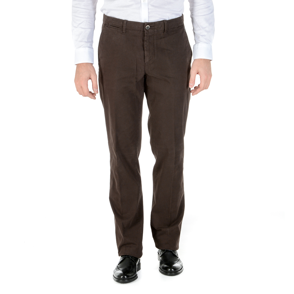 Corneliani Pantaloni Uomo Marrone
