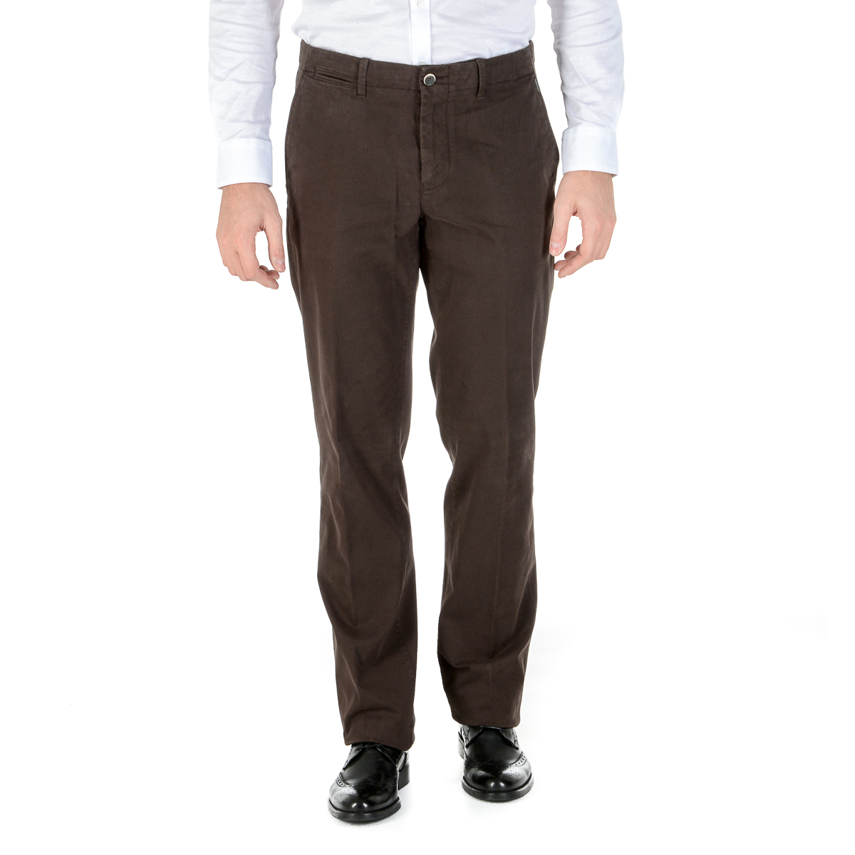 Corneliani Pantaloni Uomo Marrone