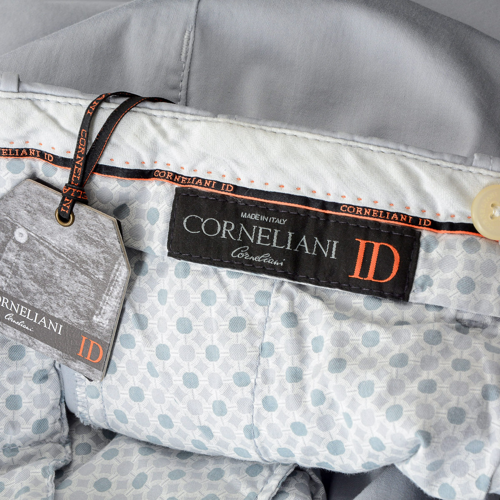 Corneliani Pantaloni Uomo Grigio Chiaro
