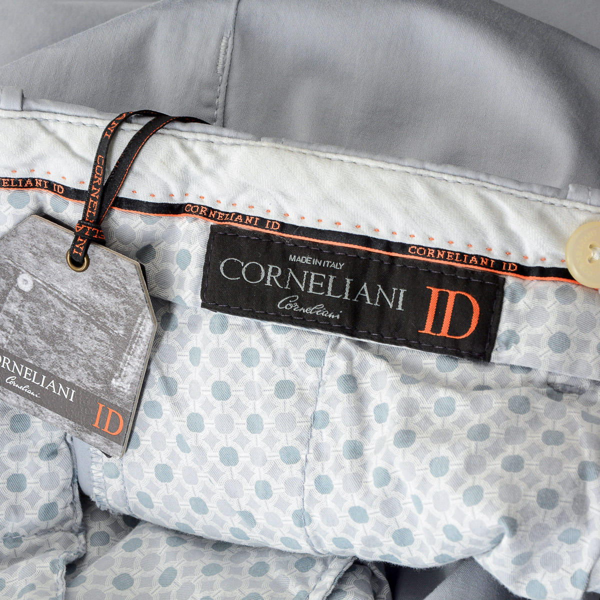Corneliani Pantaloni Uomo Grigio Chiaro