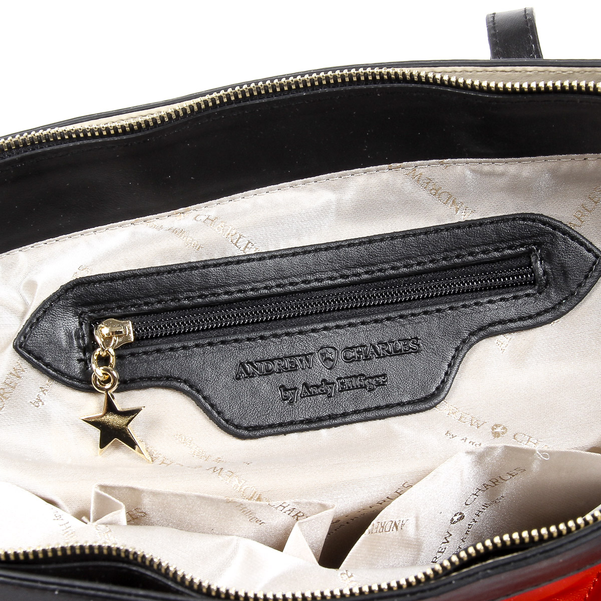 Borsa a mano da donna Andrew Charles rossa LILLI