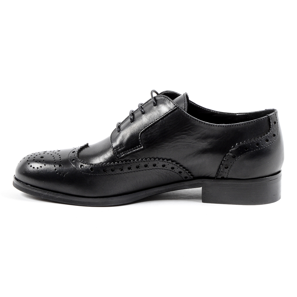 V 1969 Italia Scarpa Brogue da Donna Nera SULLY