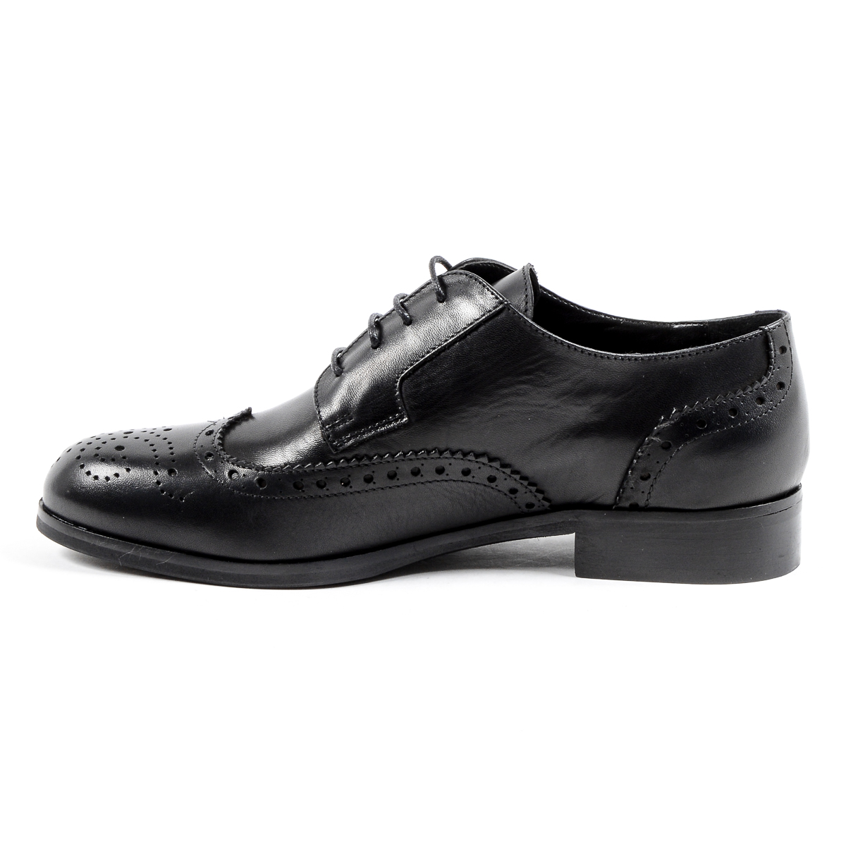 V 1969 Italia Scarpa Brogue da Donna Nera SULLY