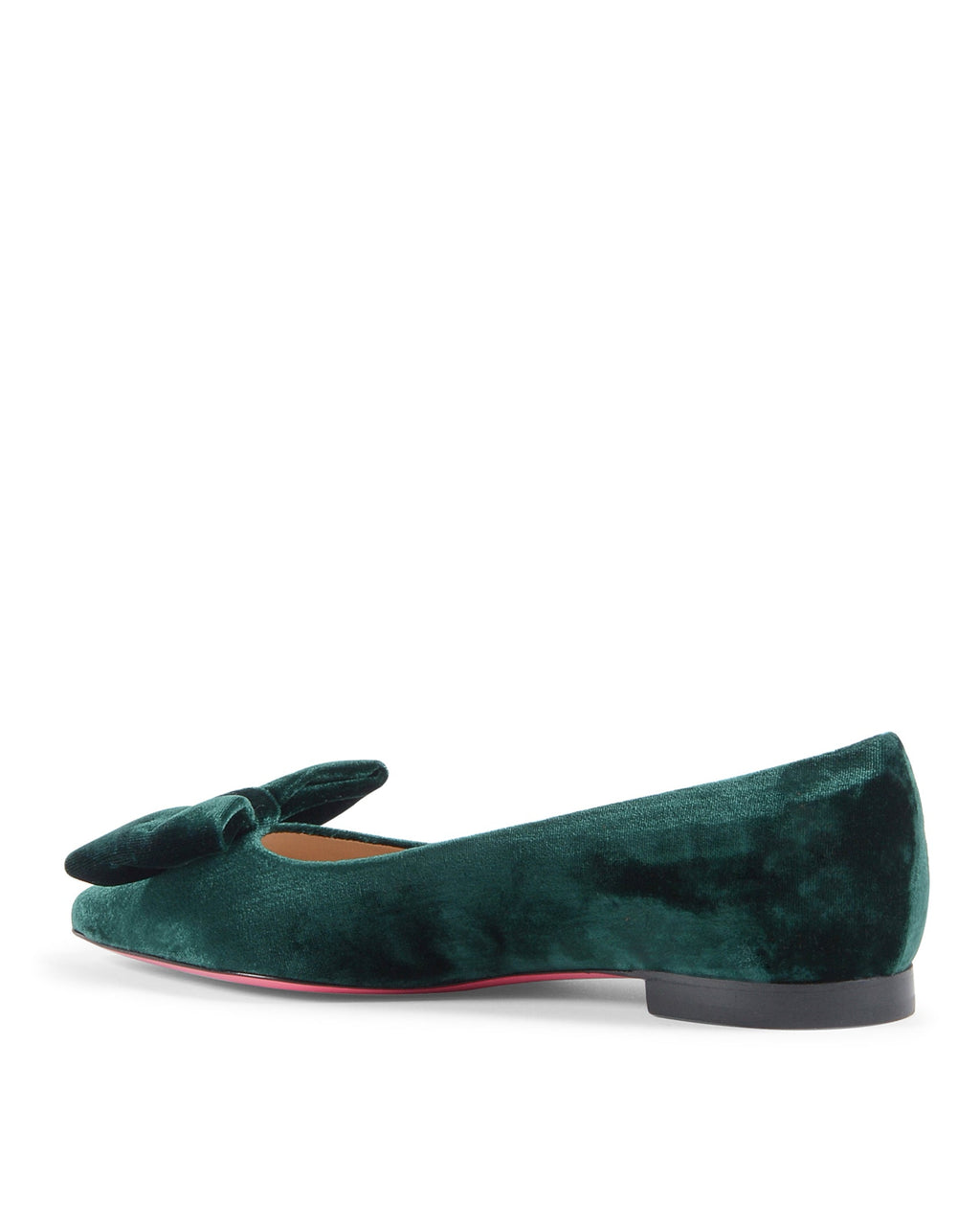 Ballerina in velluto con fiocco per bambini - Verde