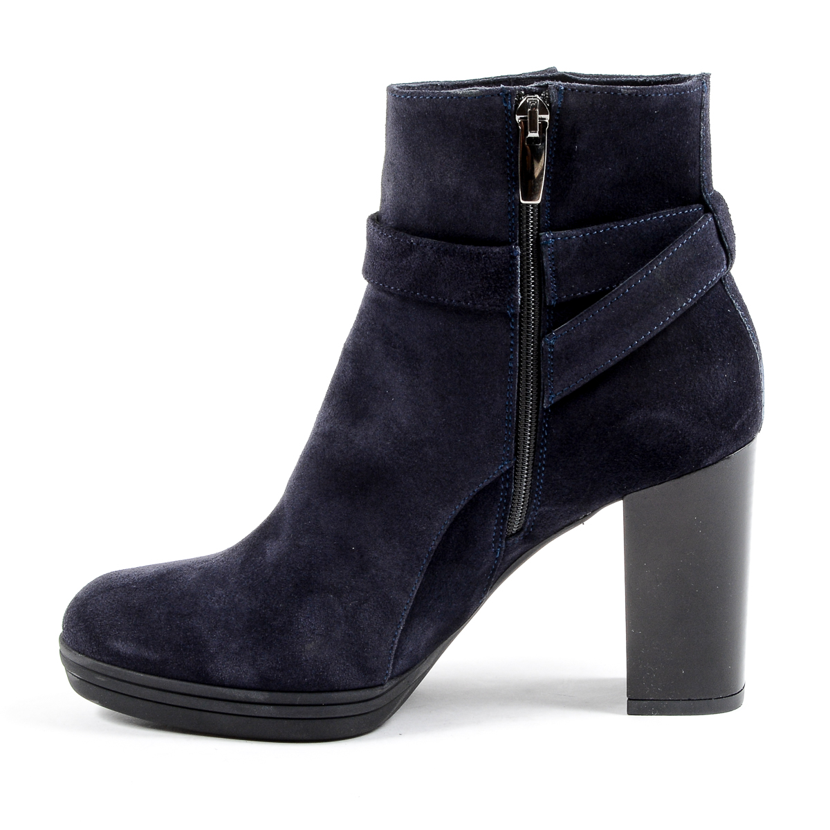 V 1969 Italia Stivaletto con tacco da donna blu SAMANTHA