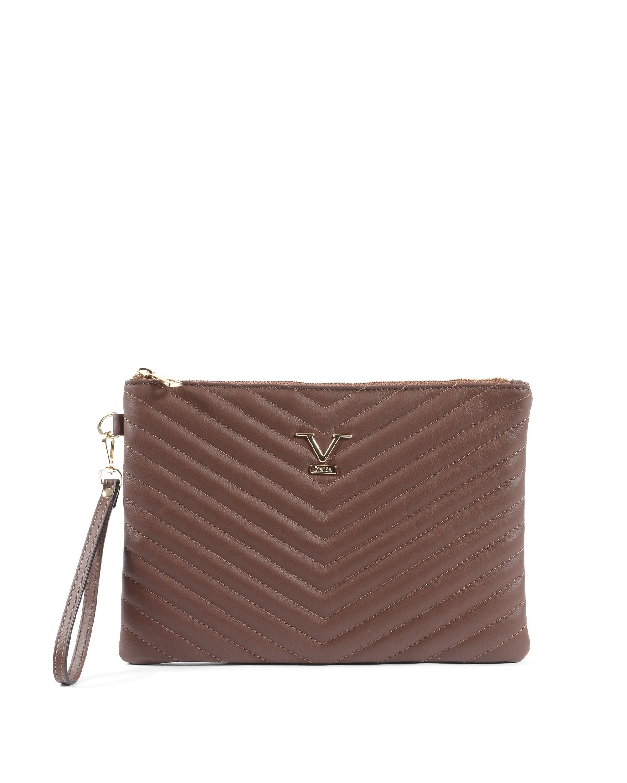 Borsa Donna V Italia Marrone V613 52 SAUVAGE BRUCIATO