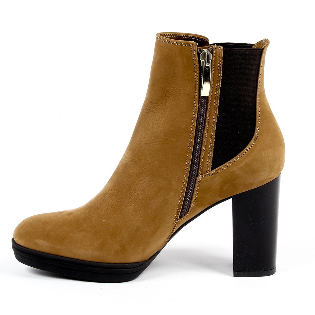 V 1969 Italia Stivaletto con tacco da donna Marrone MADELYN
