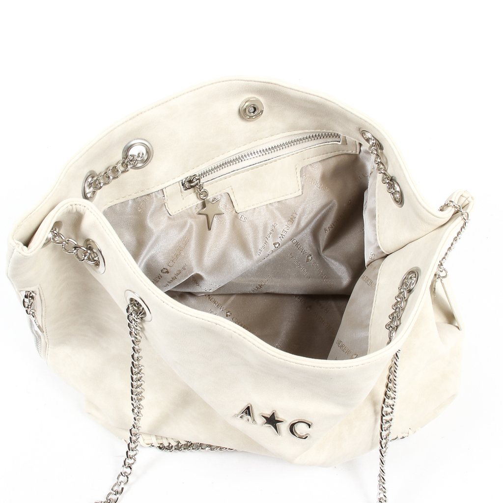 Borsa a mano da donna Andrew Charles Beige KIARA