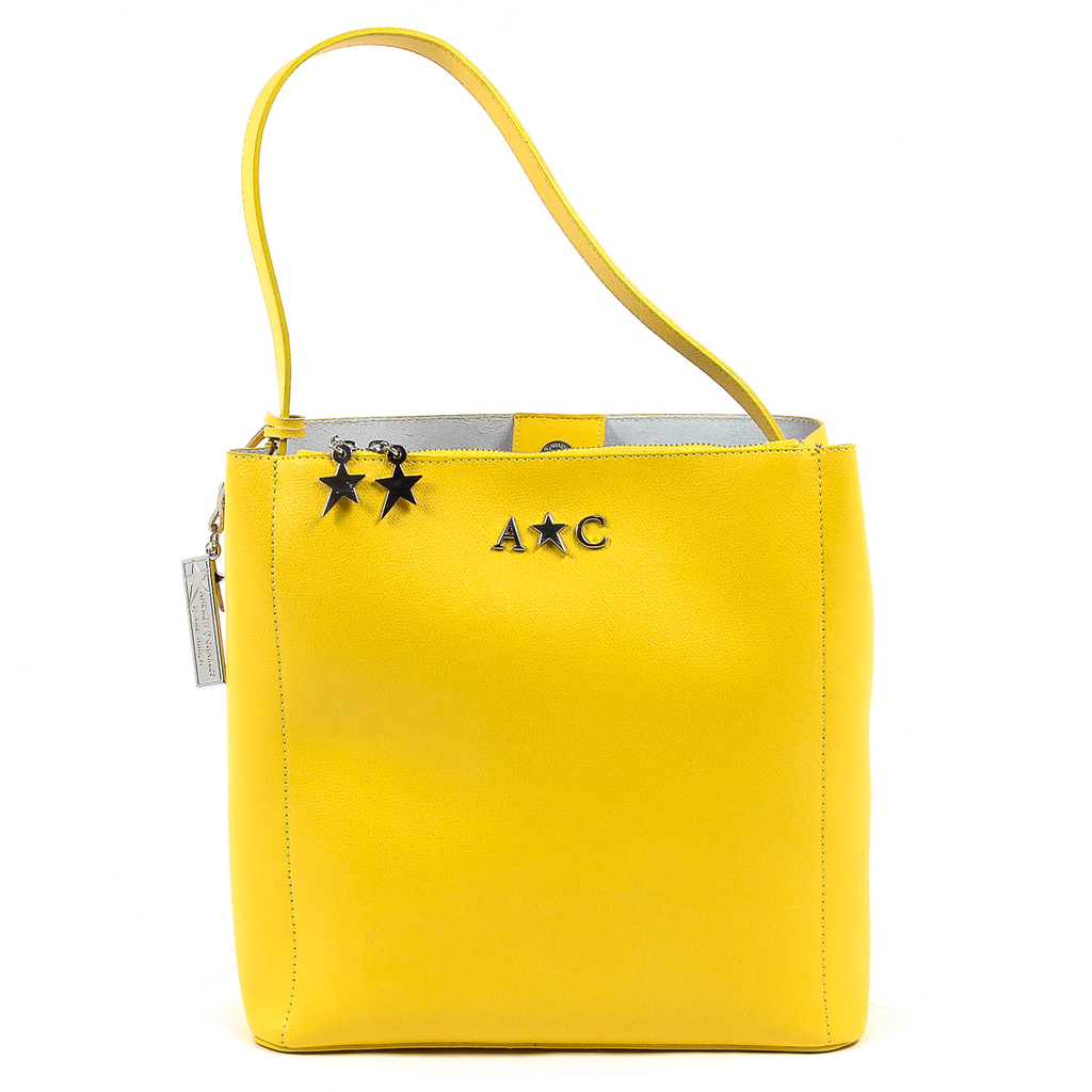 Borsa a mano da donna Andrew Charles gialla KYLA
