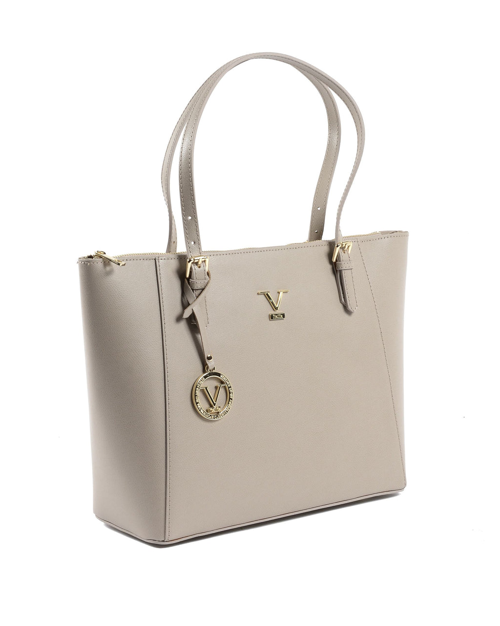 Borsa a mano da donna V Italia V09-G PALMELLATO TAUPE