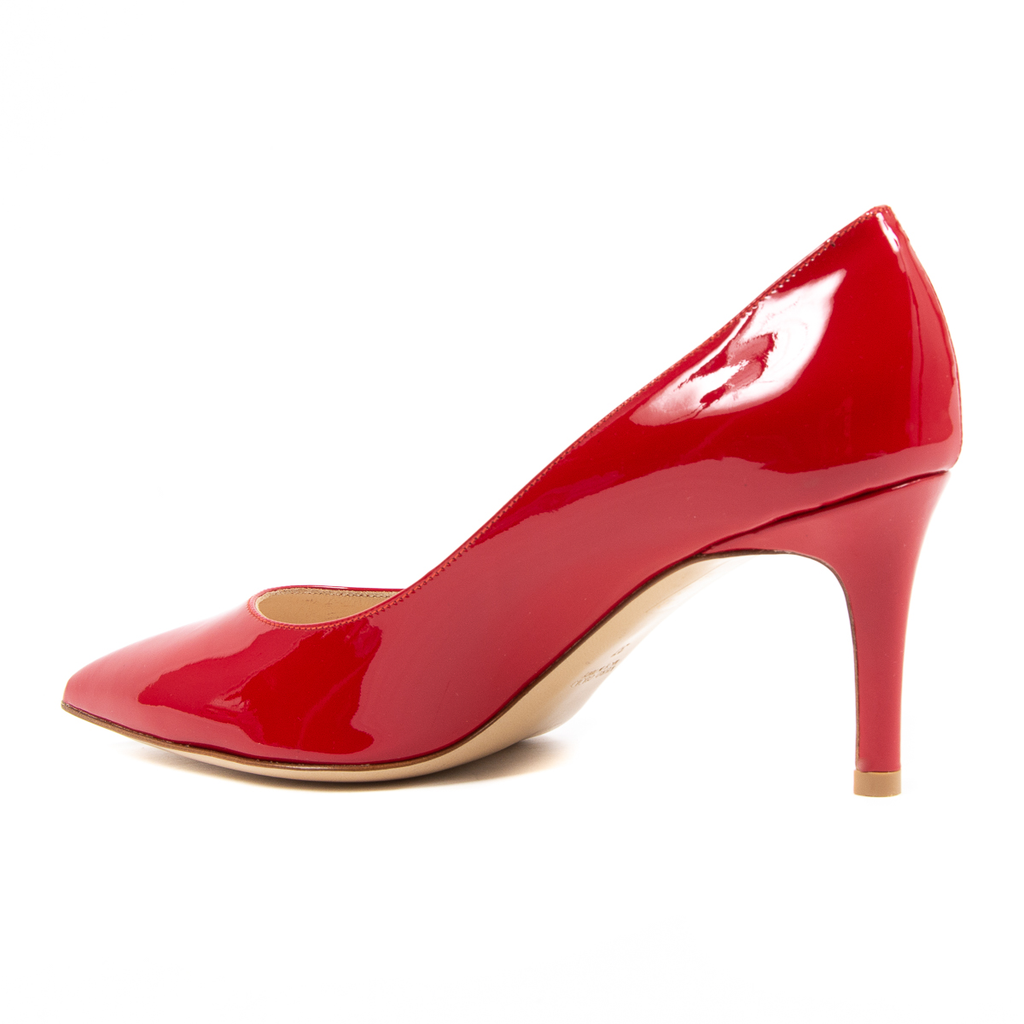 V 1969 Italia Scarpe da donna con tacco rosso VERNICE