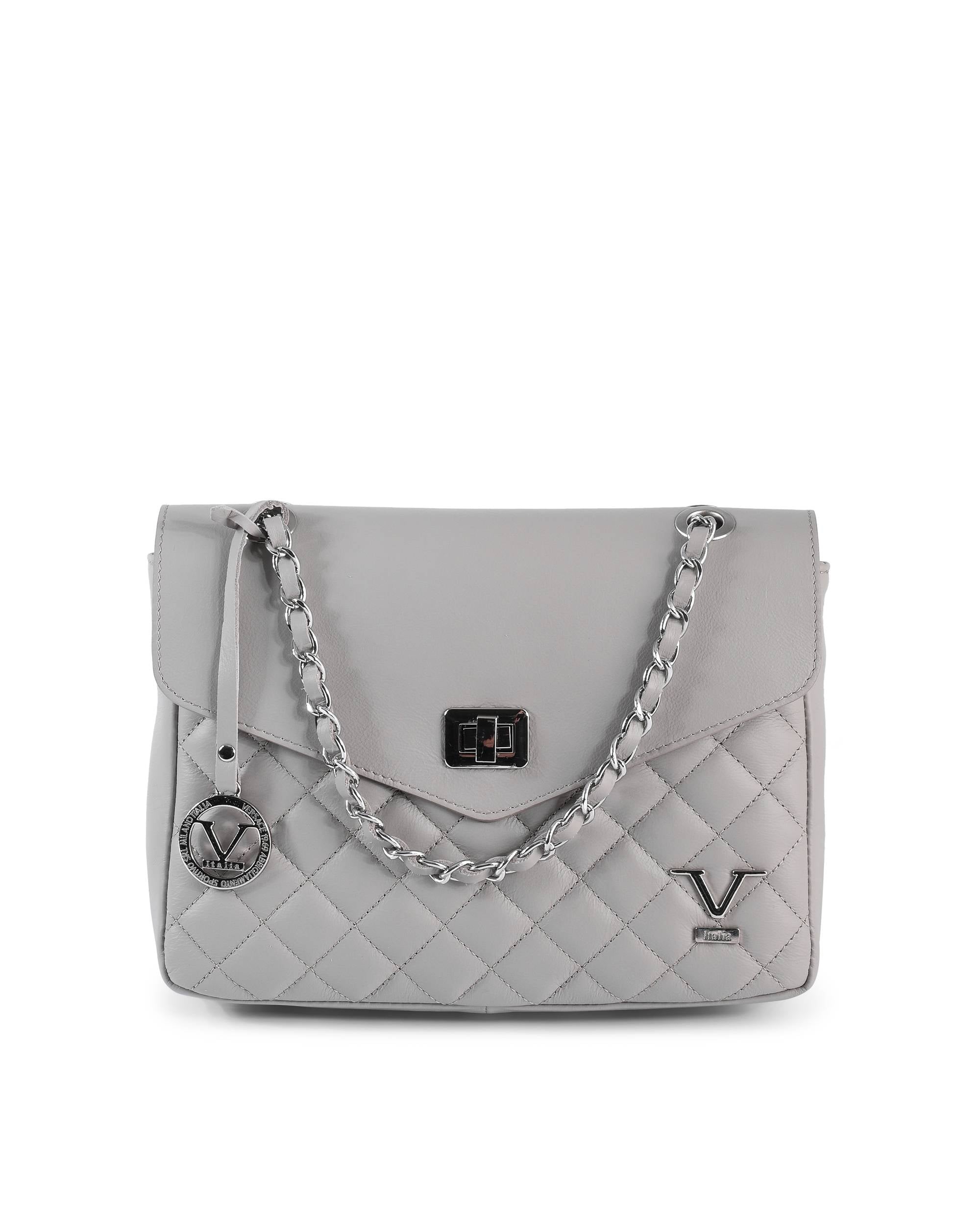 V Italia Borsa da donna V024M-S SAUVAGE GRIGIO