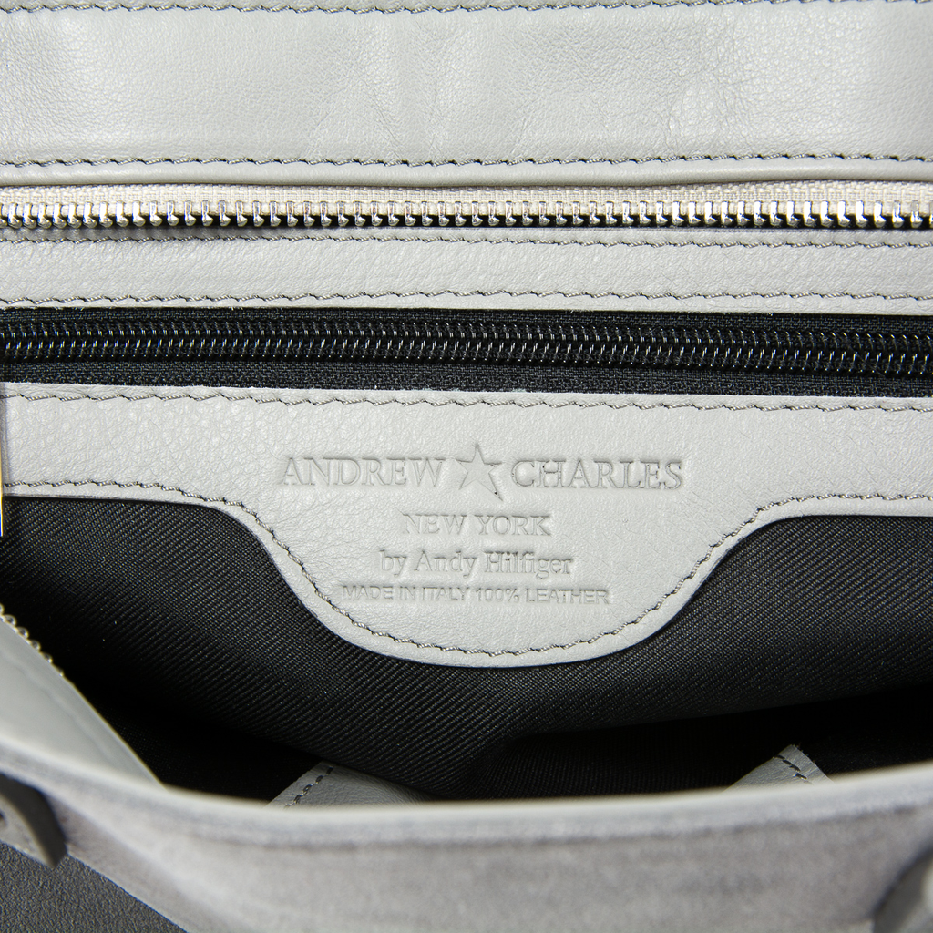 Borsa a mano da donna Andrew Charles grigia JENNER
