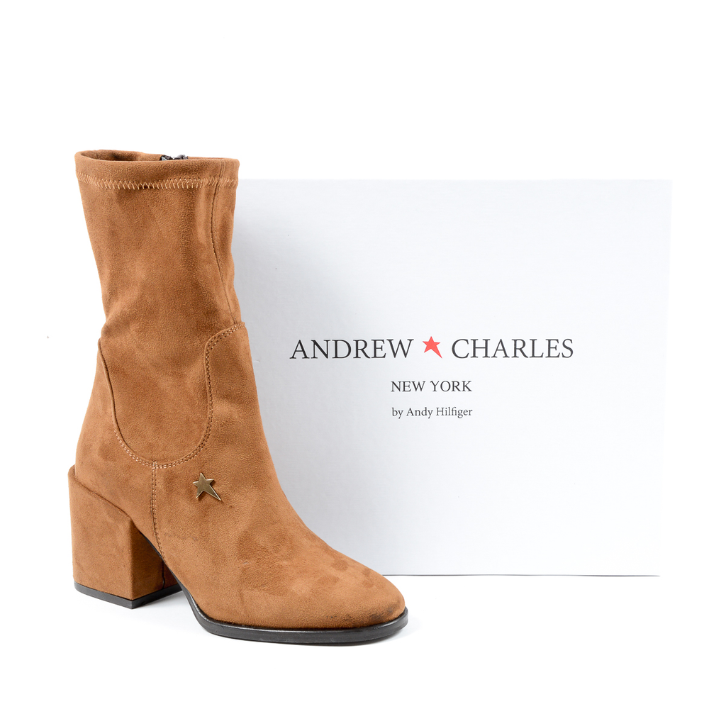 Andrew Charles Stivali corti da donna marroni JONI