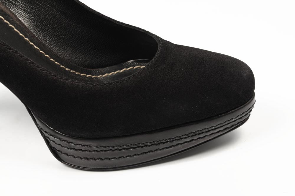 Décolleté da donna Sebastian Milano S4651 VELOUR STEEL (GRIGIO SCURO)