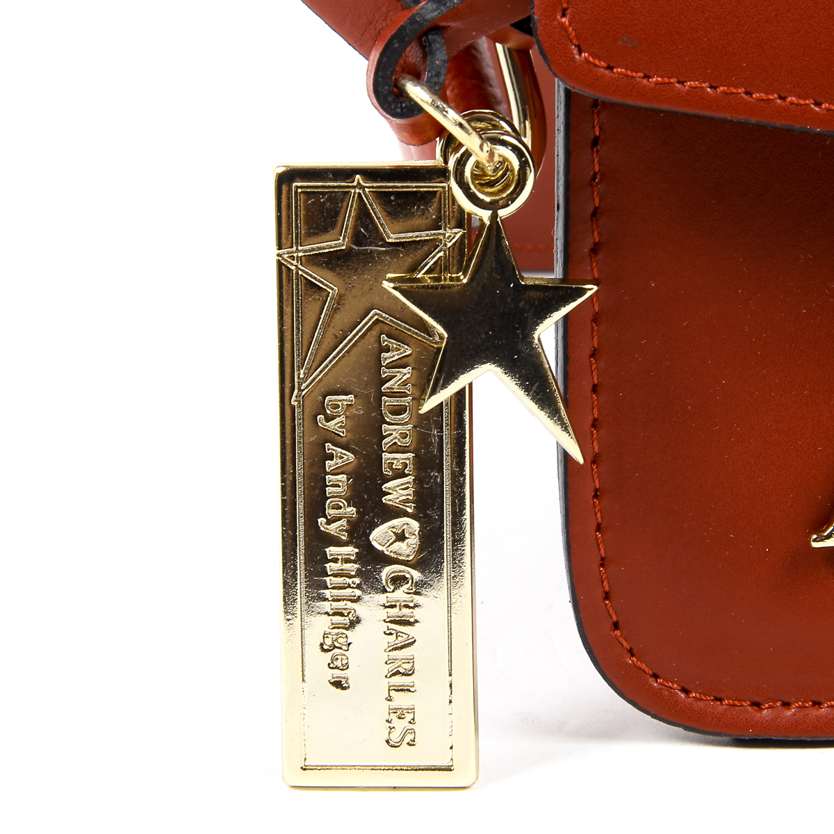 Borsa a mano da donna Andrew Charles rossa CAITLYN