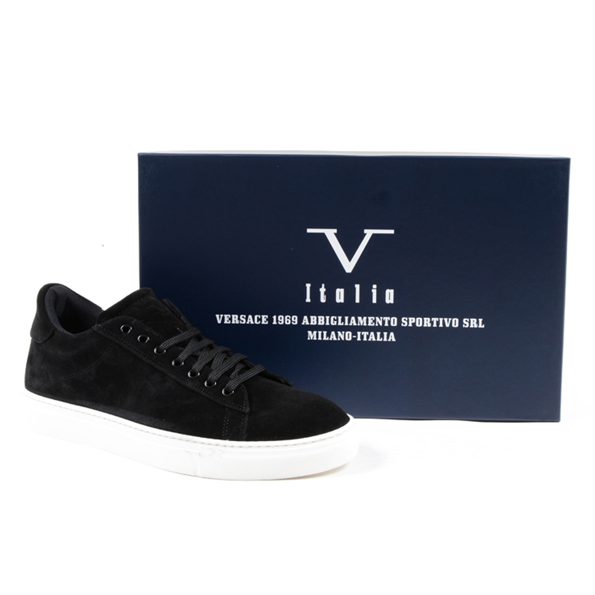 V 1969 Italia Mens Sneaker Nero CREMA