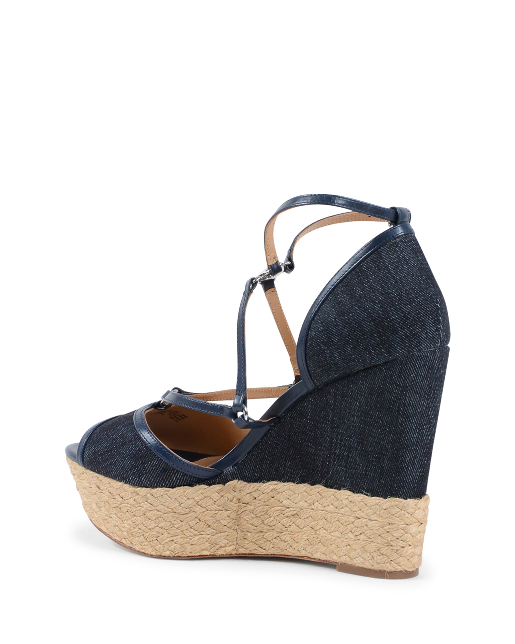 Sandalo con zeppa da donna Michael Kors blu navy TERRI