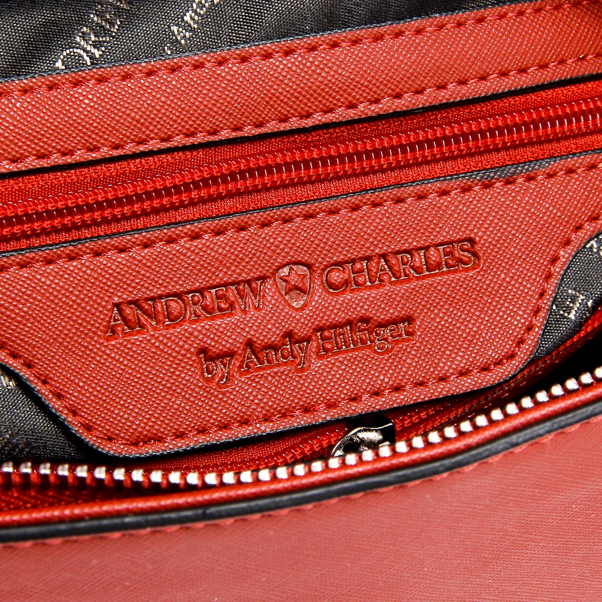 Borsa a mano da donna Andrew Charles rossa VERA