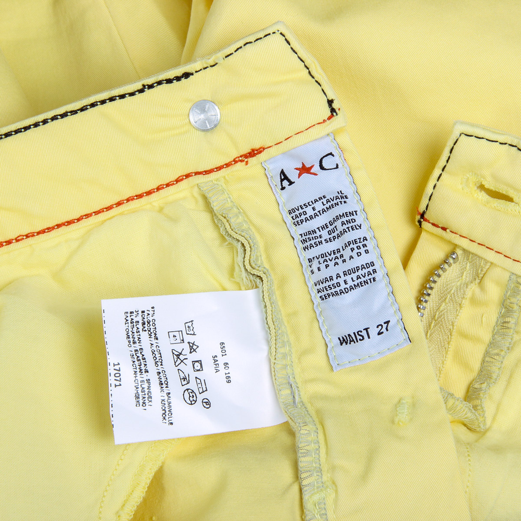 Andrew Charles Pantaloncini da donna gialli SAFIA