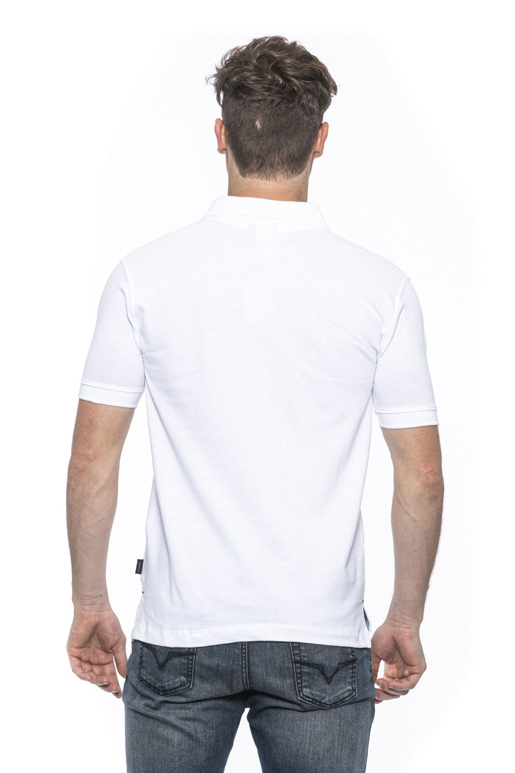 Polo Uomo 19V69 Italia Bianca RICAMO BIANCO