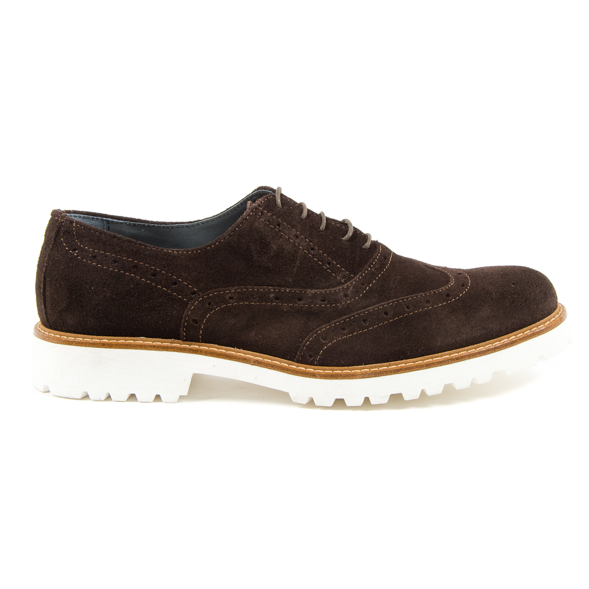 Andrew Charles Scarpe Brogue da uomo Marrone scuro LUIS