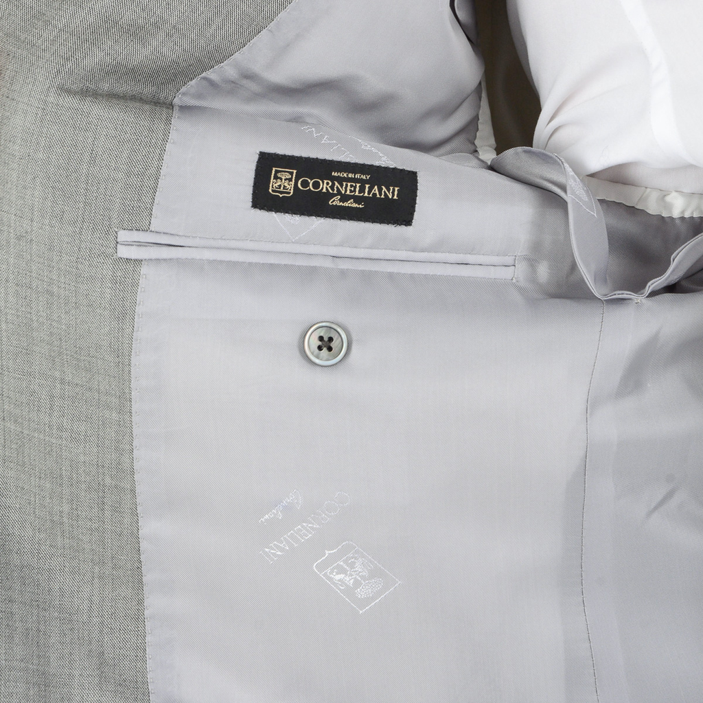 Abito uomo Corneliani maniche lunghe grigio Super 160's