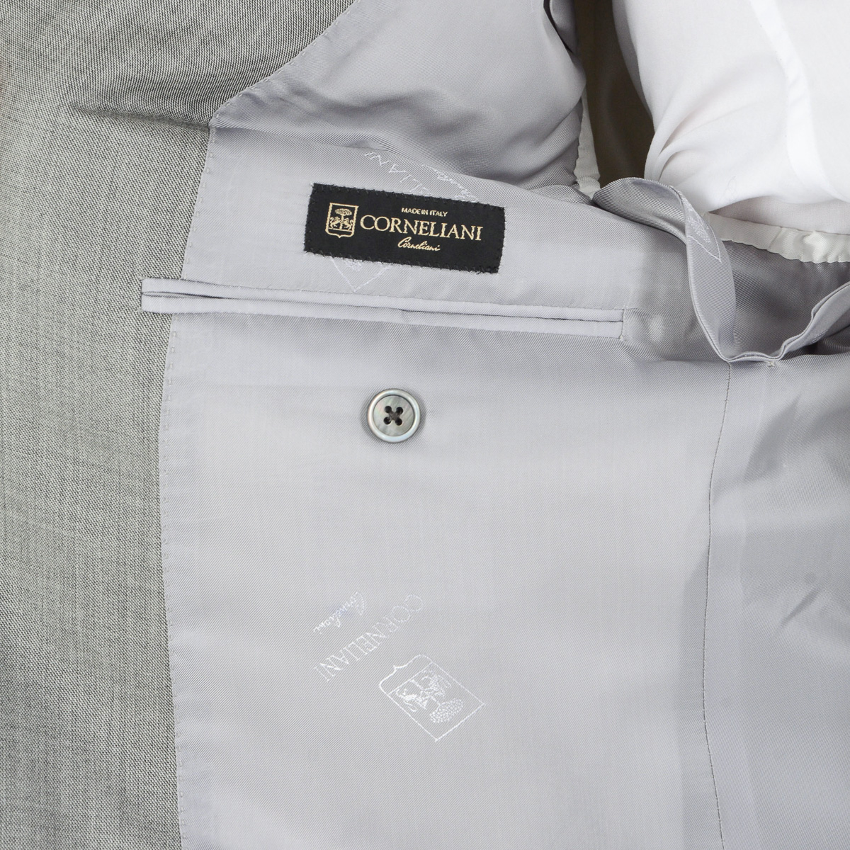 Abito uomo Corneliani maniche lunghe grigio Super 160's