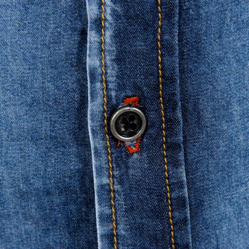 Camicia da uomo Andrew Charles a maniche lunghe in denim CAMILIA