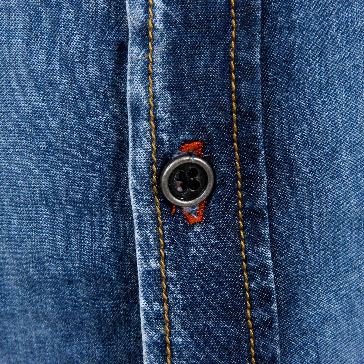 Camicia da uomo Andrew Charles a maniche lunghe in denim CAMILIA