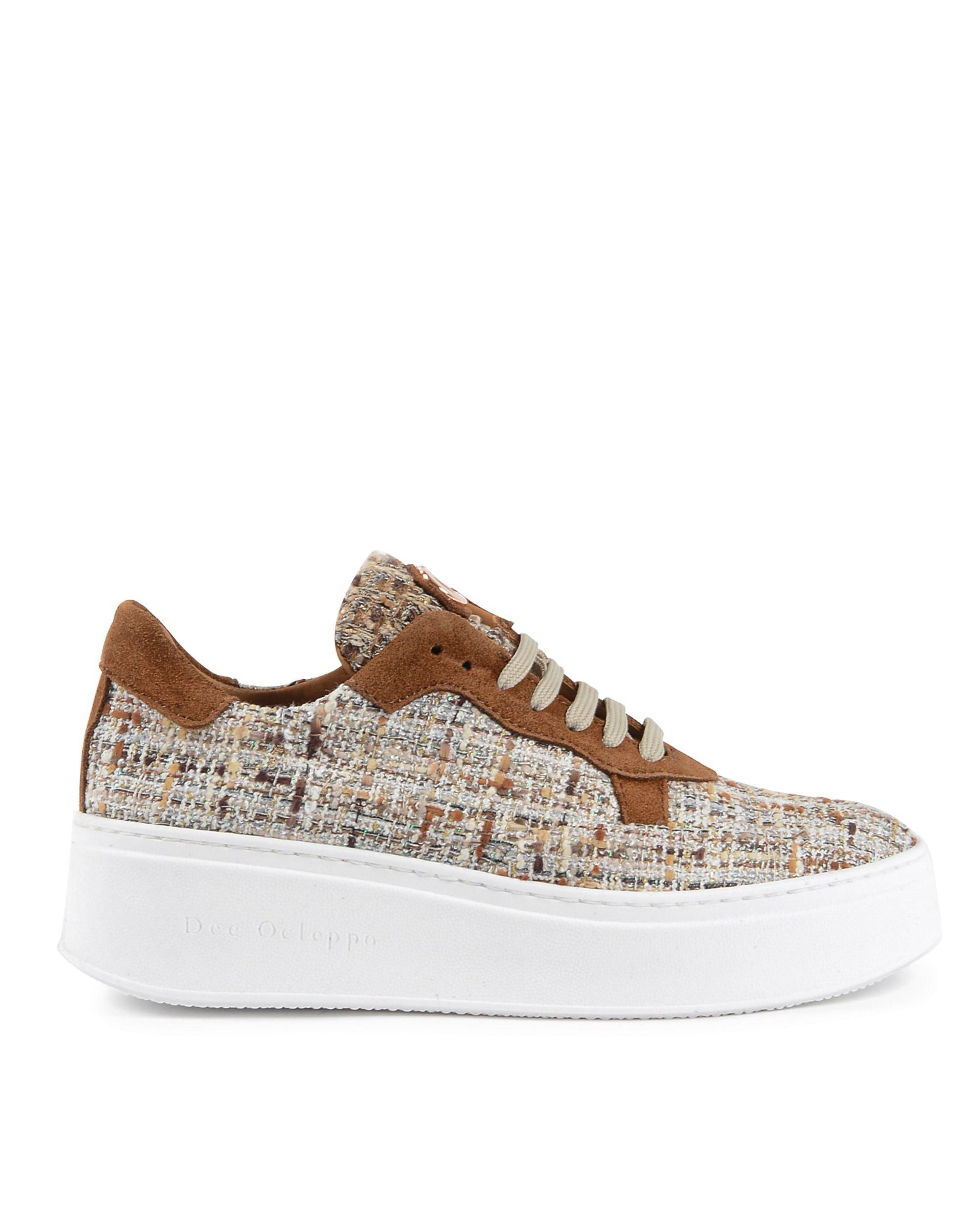 Sneaker Challenging Boucle - Marrone