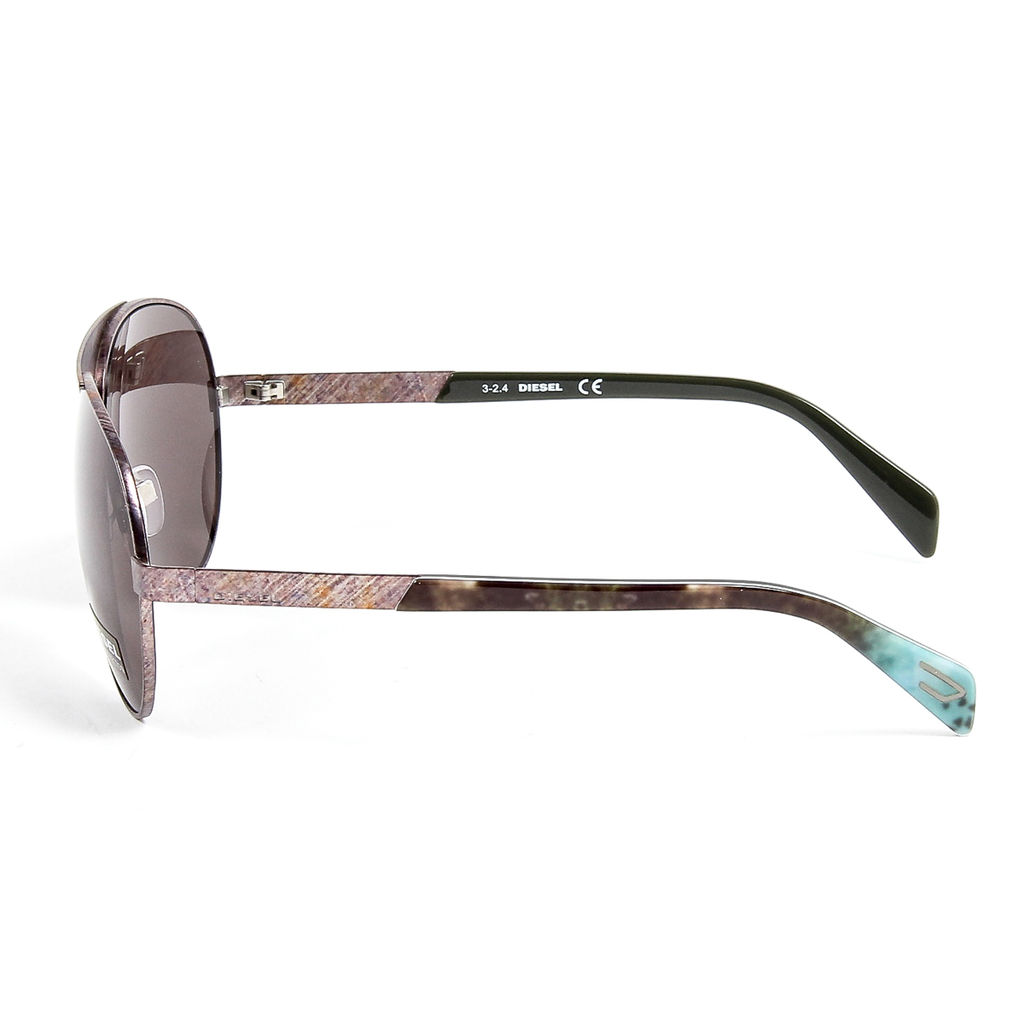 Occhiali da sole in metallo da uomo Diesel DL0119 62 09A