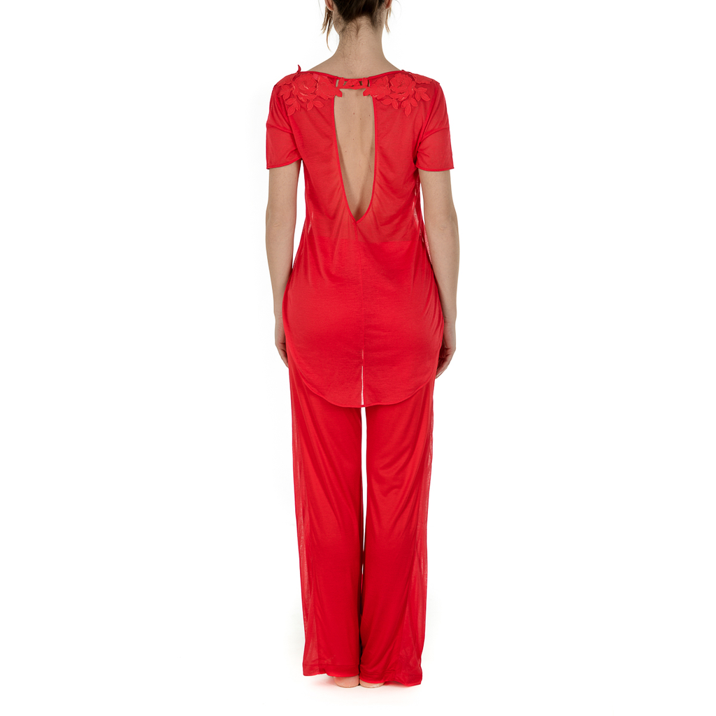 Pantaloni da donna La Perla Corallo
