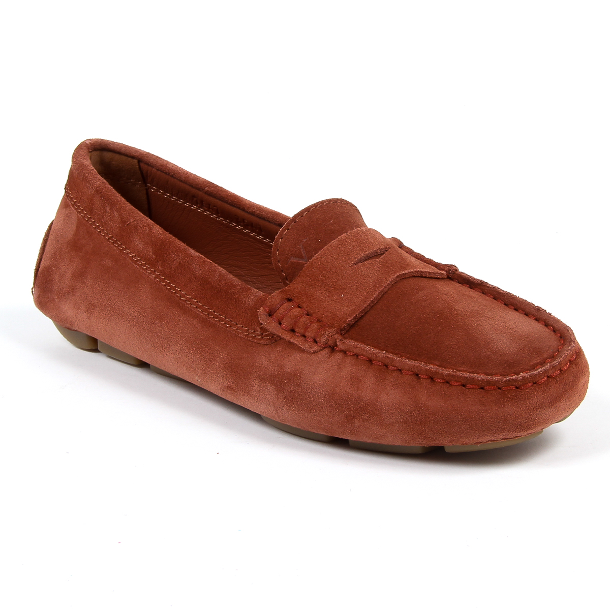 V 1969 Italia Mocassino da donna rosso scuro AMALFI
