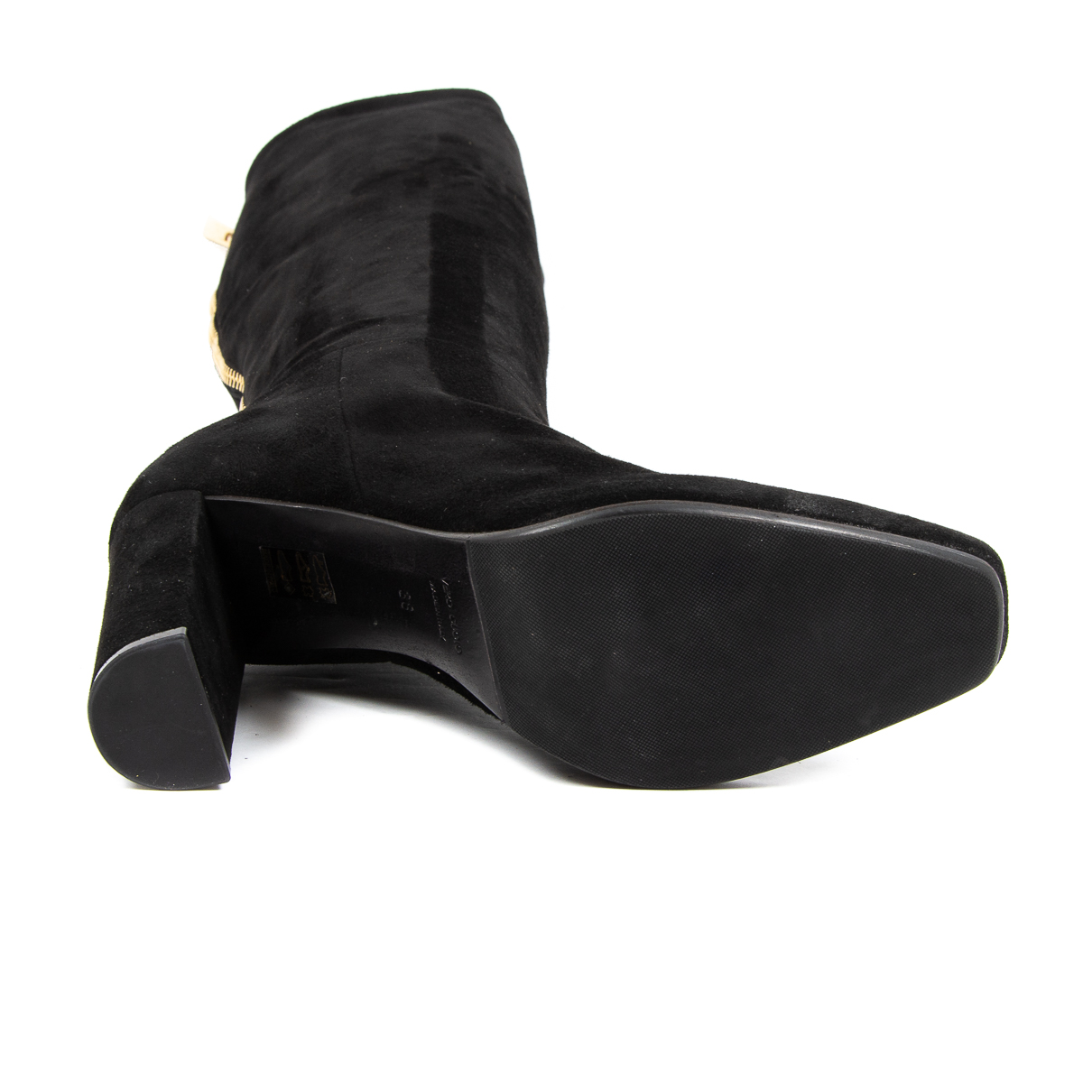 V 1969 Italia Stivale alto da donna nero YARA