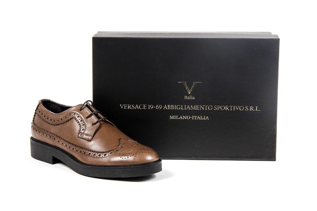 V 1969 Italia Womens Brogue Shoe B1670 VITELLO BROWN