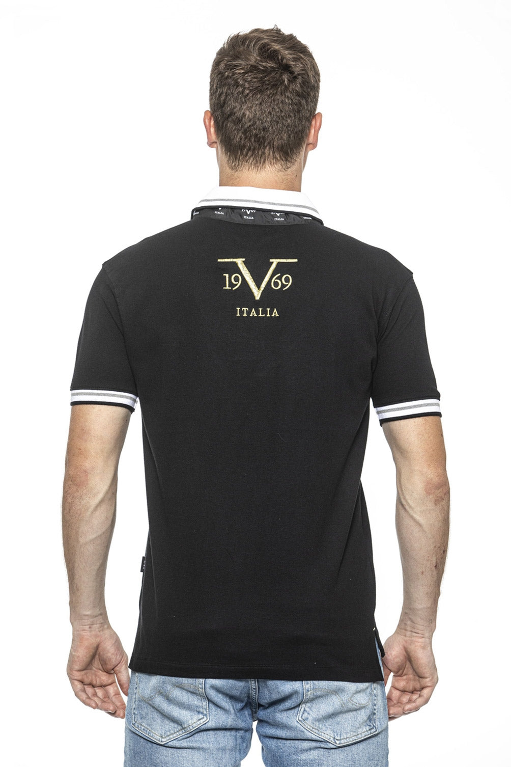 19V69 Italia Polo Uomo Nero RETRO NERO