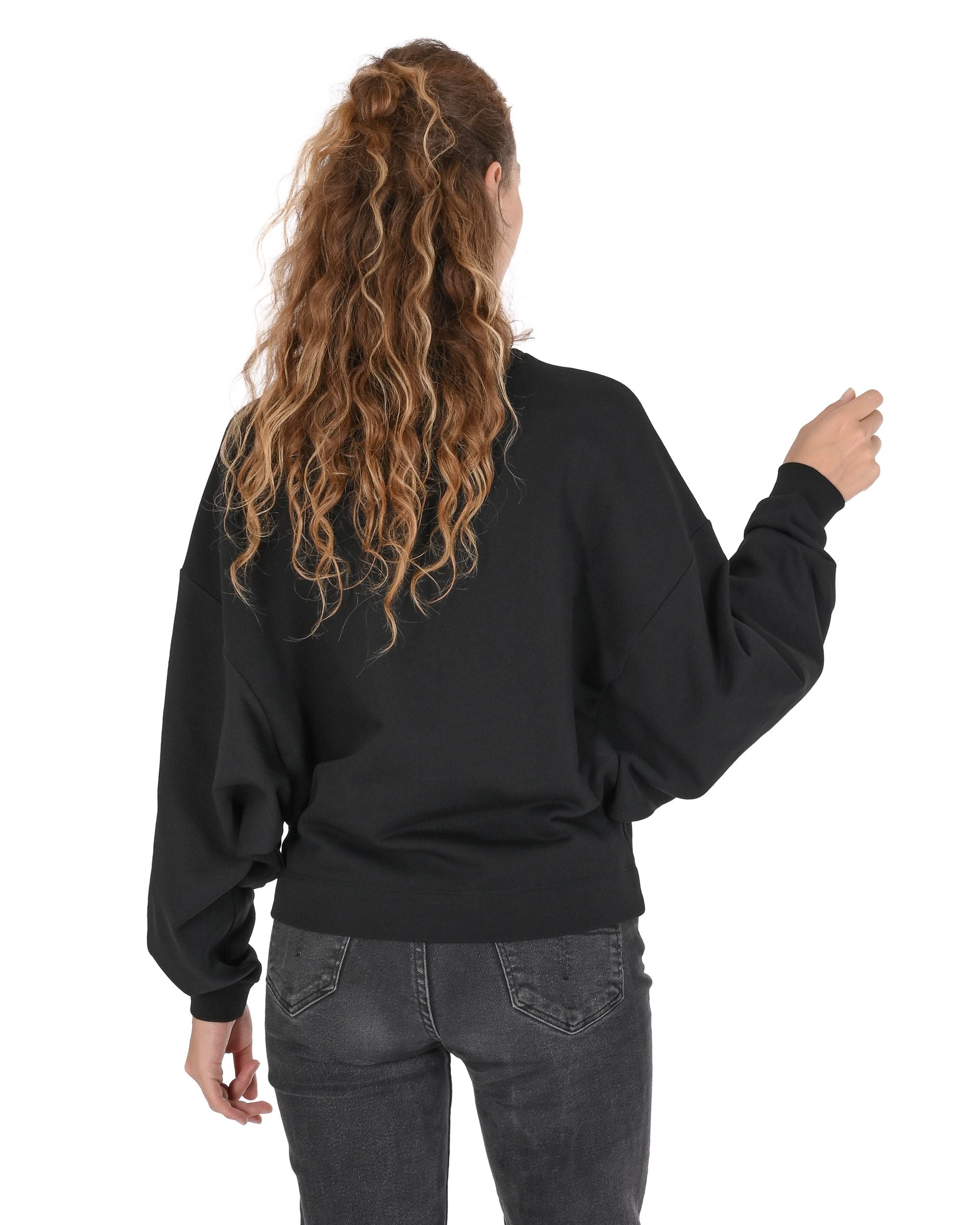 Felpa da donna Love Moschino W 6 431 02 M 4055 C74 NERO
