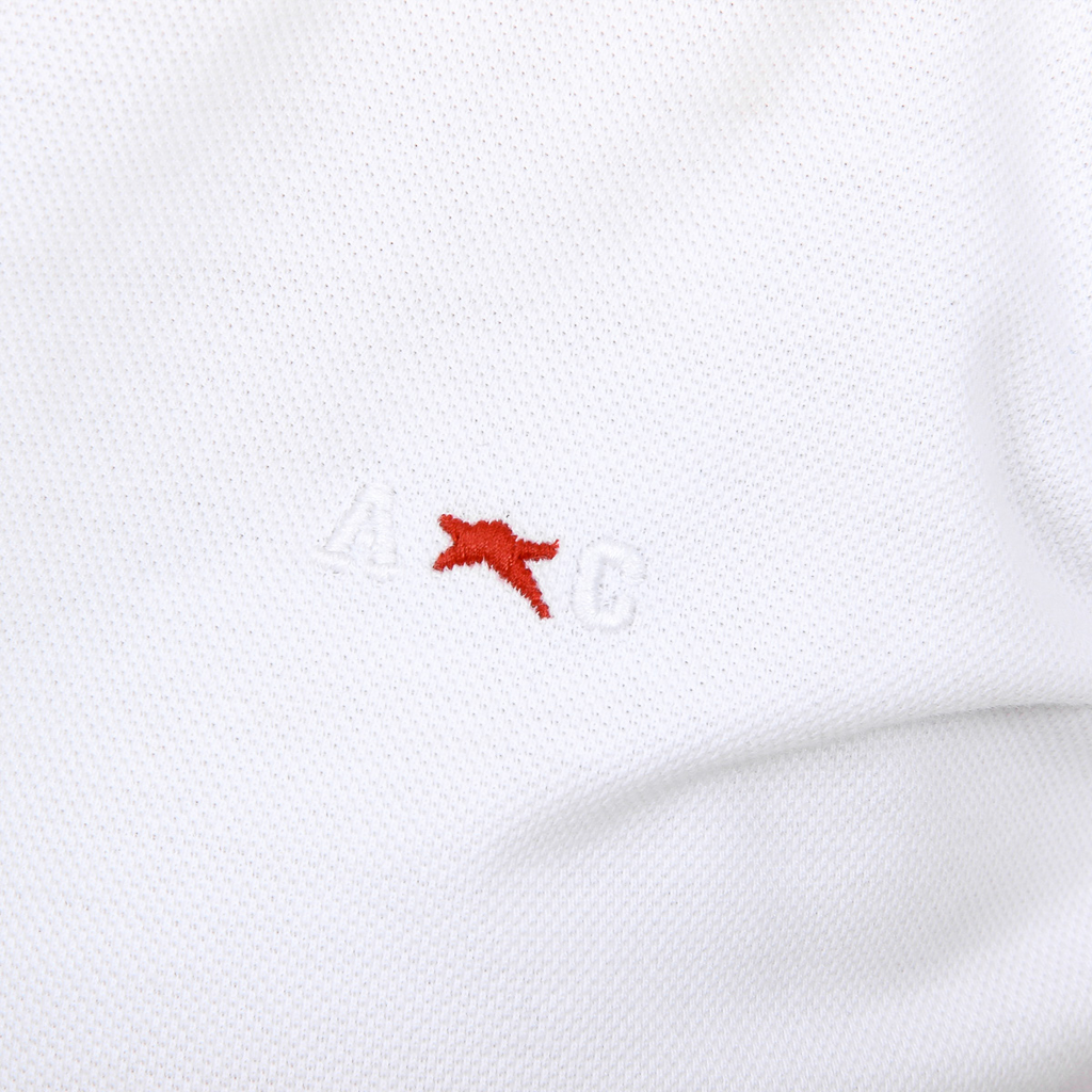 Andrew Charles Polo da donna a maniche corte bianca NIA