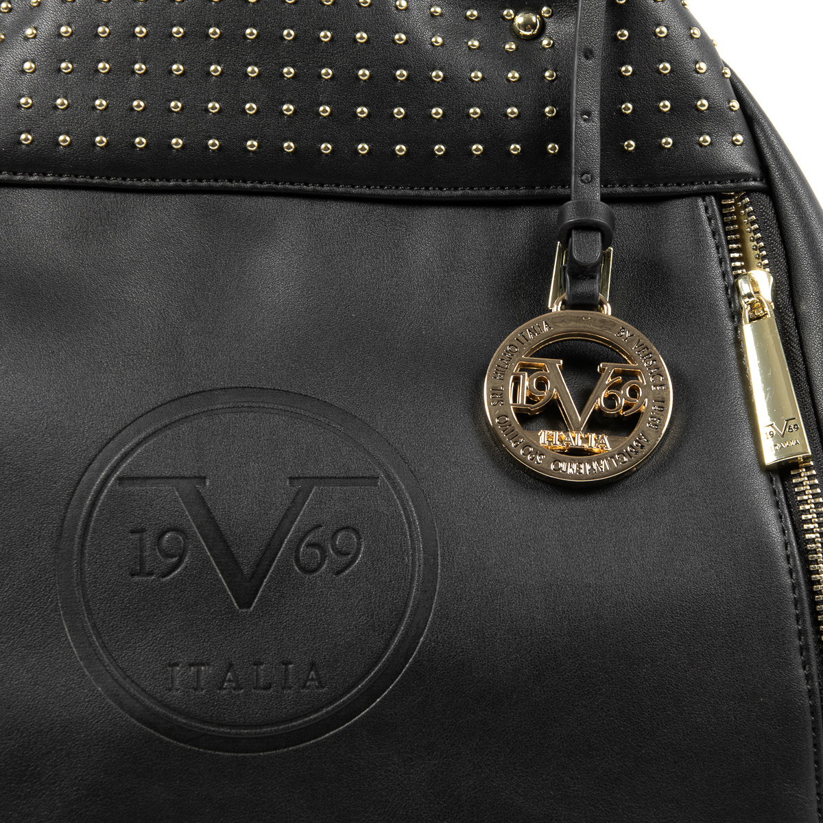 V 1969 Italia Borsa da donna nera OLIVIA