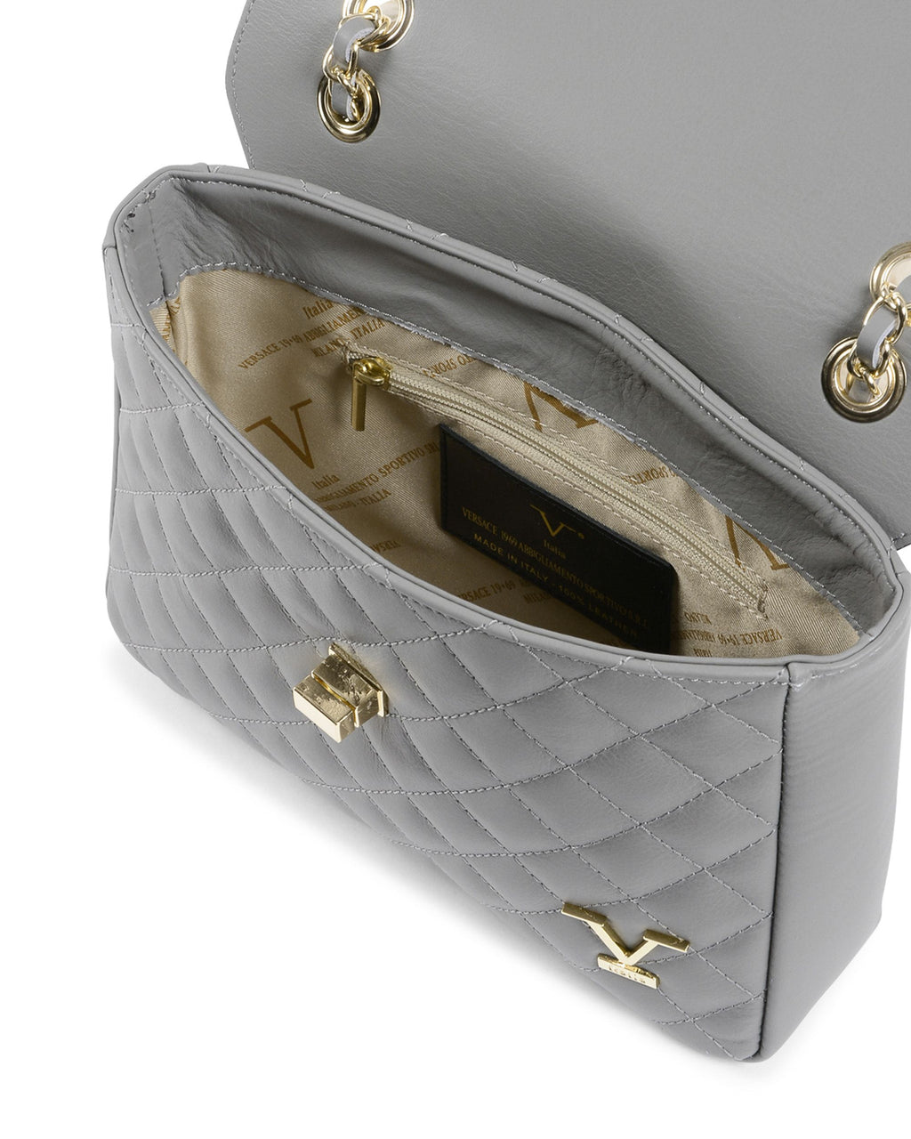 V Italia Borsa a mano da donna grigia V024-G SAUVAGE GRIGIO