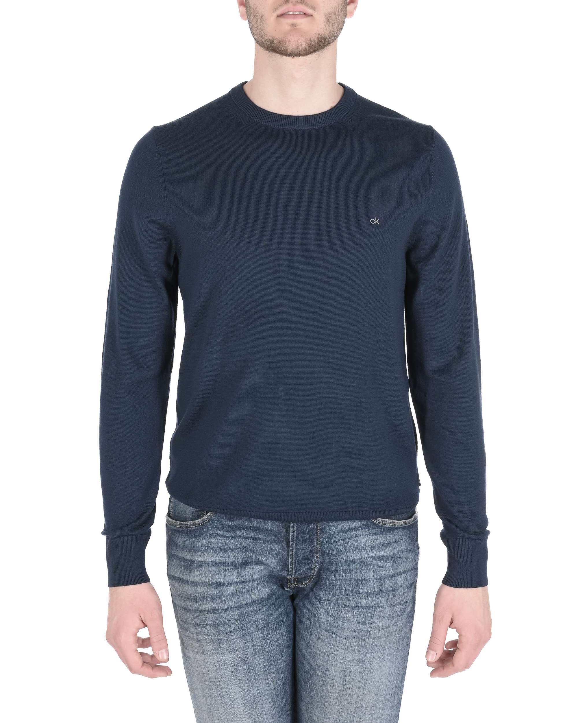 Calvin Klein Maglione da uomo blu scuro K10K102727DW4