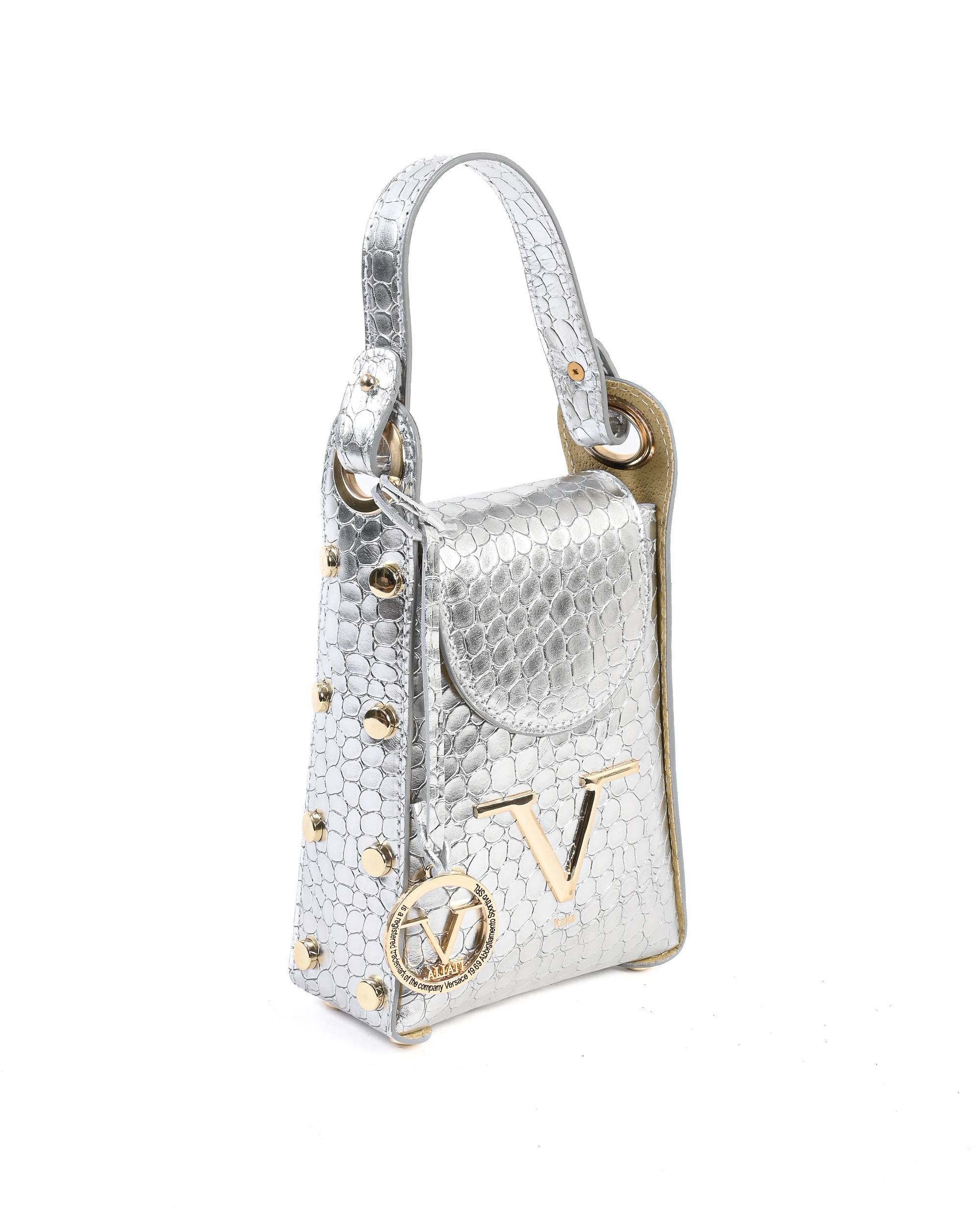 V Italia Borsa Mini Donna Argento V16-COC-SLV