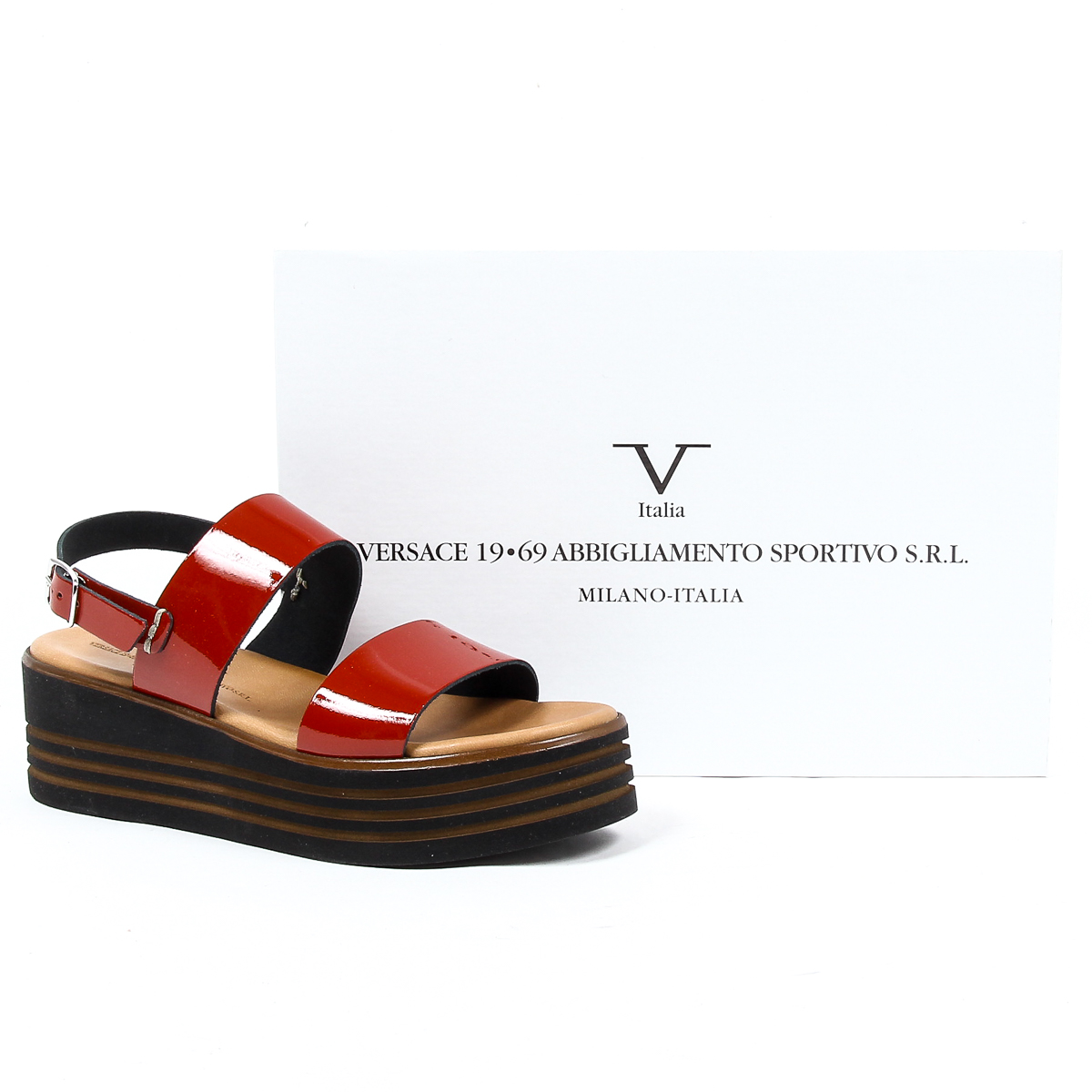 Sandalo flatform da donna V 1969 Italia