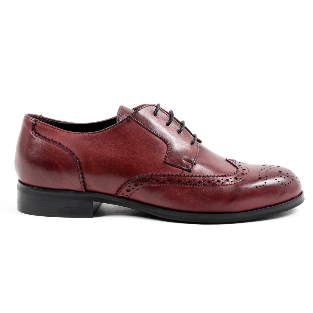 V 1969 Italia Scarpa stringata da donna Bordeaux SULLY