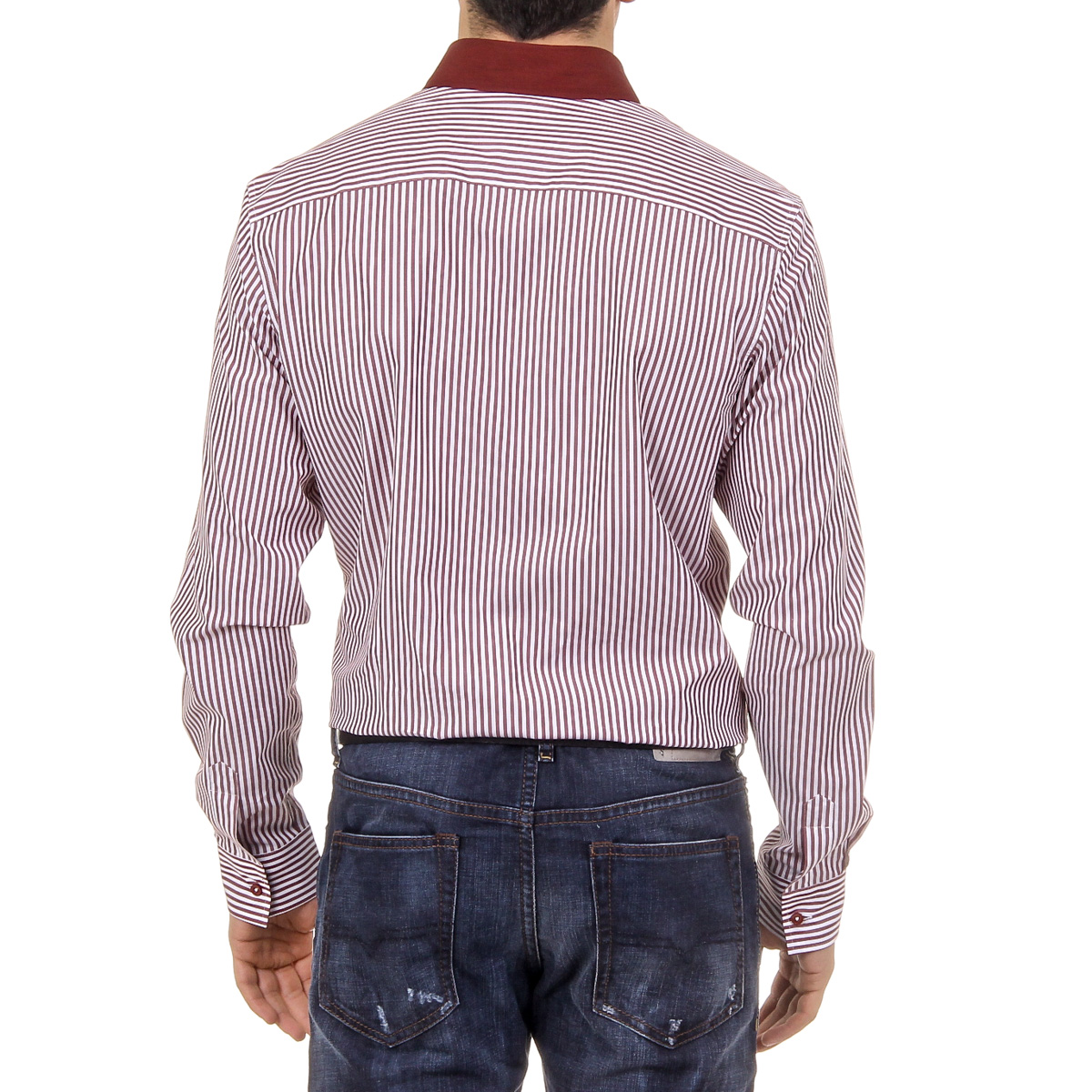 Camicia da uomo Ufford & Suffolk Polo Club USC01 A3 BORDEAUX