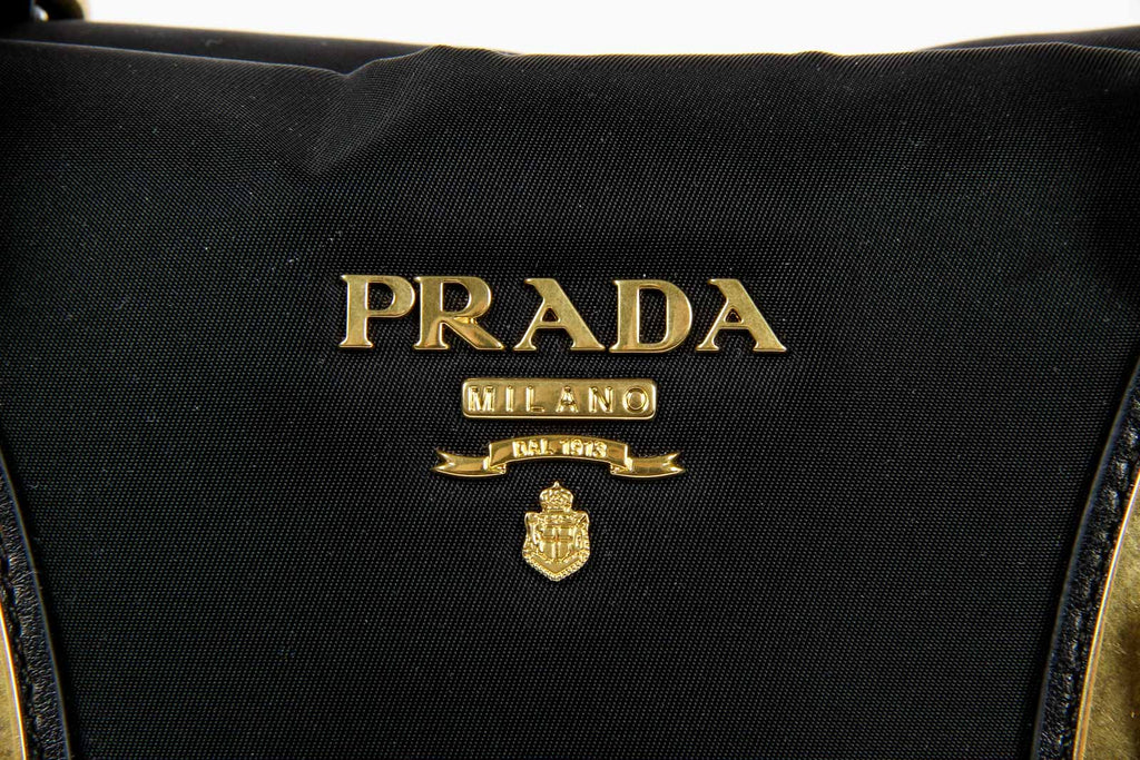 Borsa a mano convertibile con manico superiore in tessuto di nylon Prada da donna BN1903