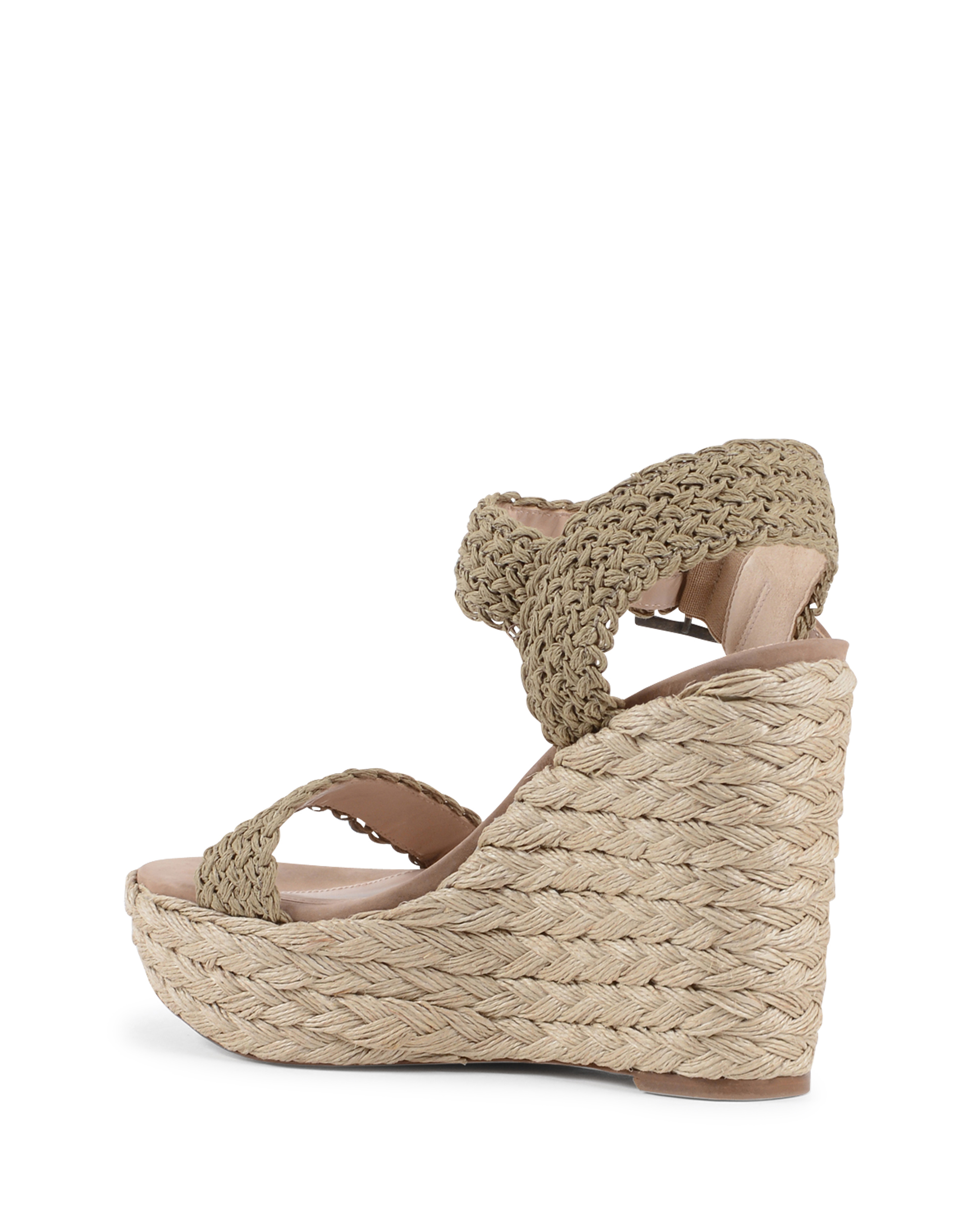 Sandalo con zeppa da donna Stuart Weitzman verde ALEXIS